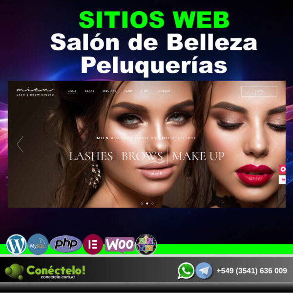 Sitio web para Salón de Belleza/Peluquería