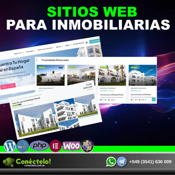 Sitios web para Inmobiliarias de Conéctelo!